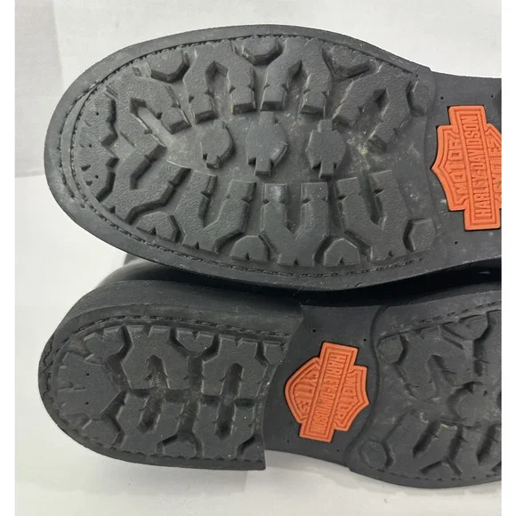 Harley Davidson Ranger 8” Black Leather Zip Lace Buckle Motorcycle Boot Mens 9 M - Picture 13 of 16